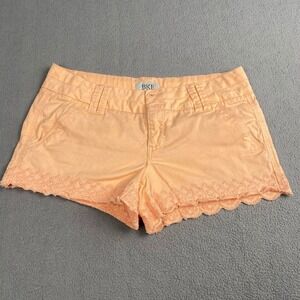 BKE EVE Casuals Women's size 29 Eve Short‎ Shorts Peach Lace Cuff Booty Shorts